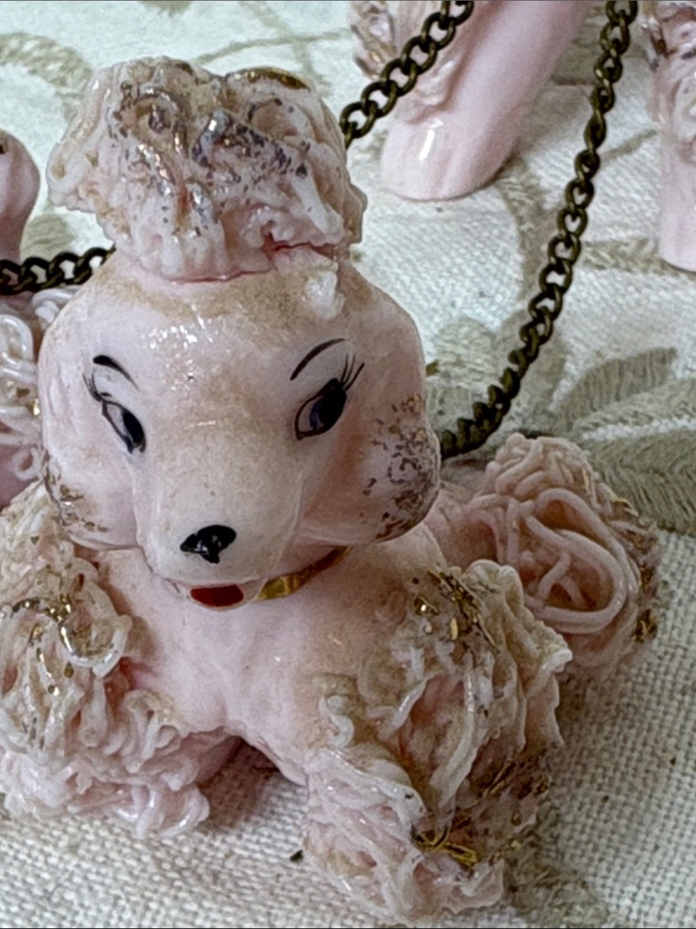 Lefton spaghetti, poodle family figurines - Picture 10 of 14